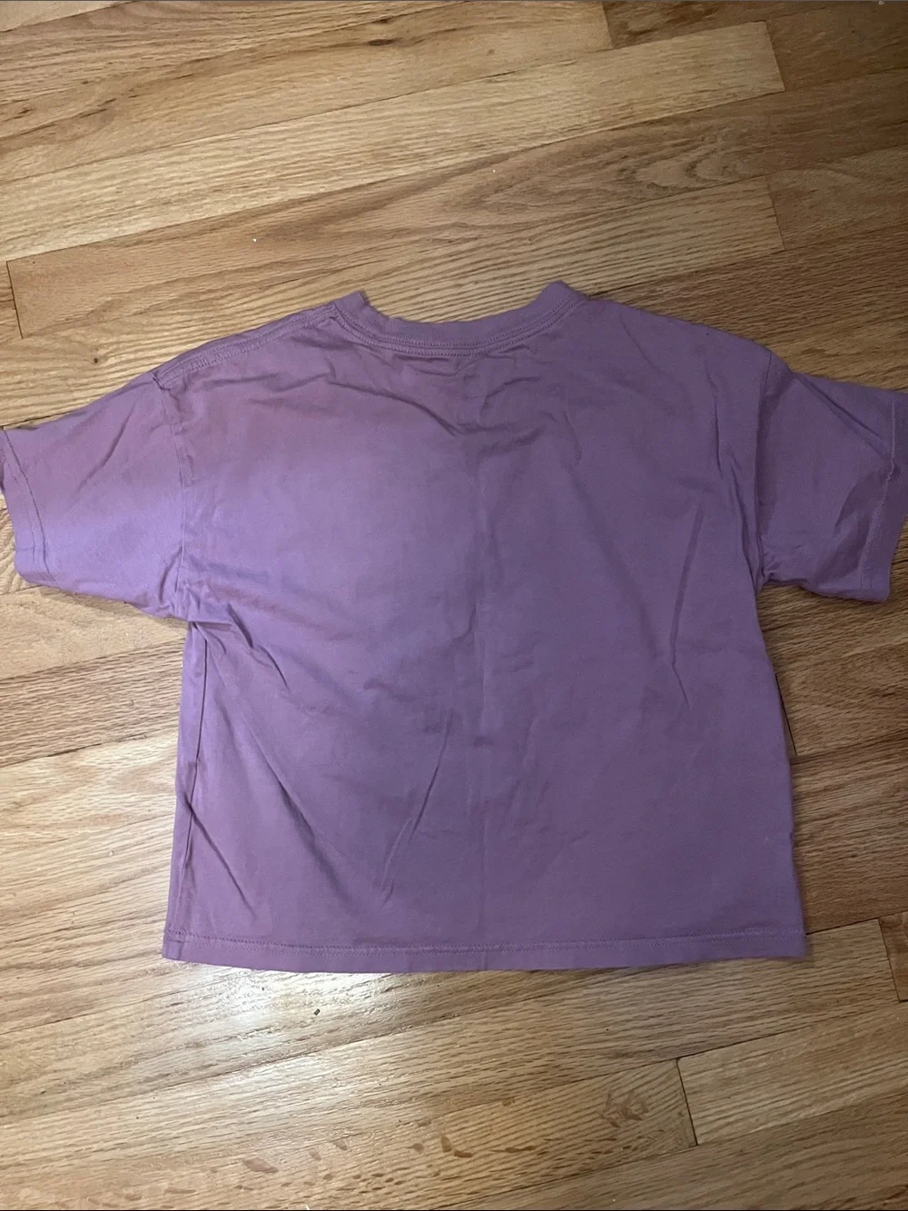 Nike Kids Mauve Tee with Pink & Navy Logo